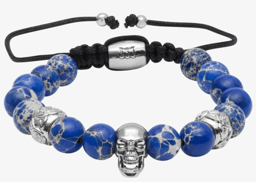 White Gold Skull - Bracelet, transparent png download