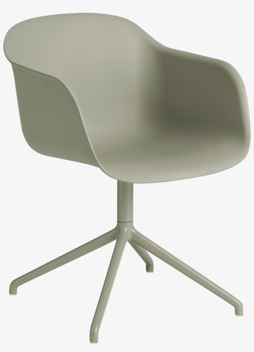 Muuto Fiber Armchair Swivel Base, transparent png download