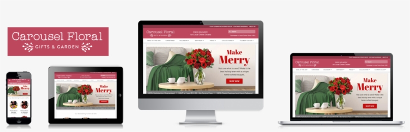 Carousel Floral Case Study Banner - Led-backlit Lcd Display, transparent png download