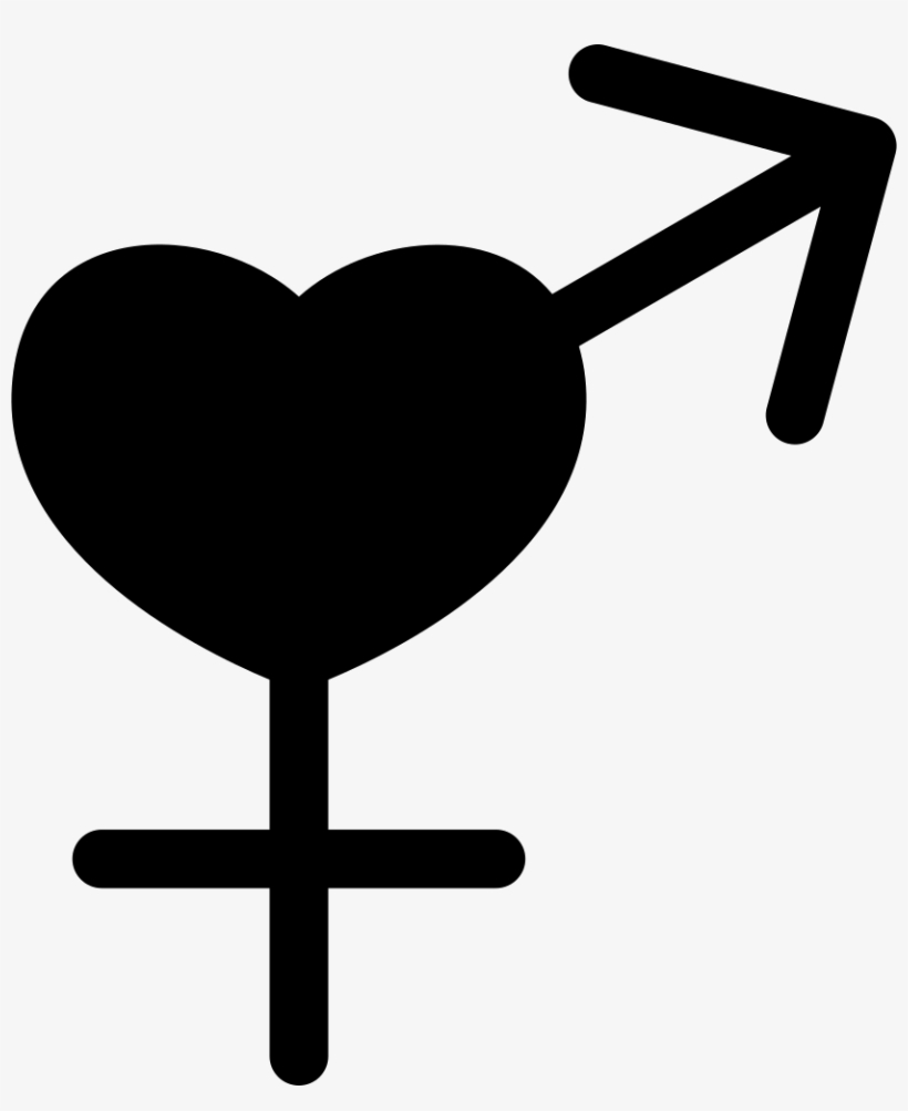 Heart With Female And Male Signs Comments - Signo De Femenino Y Masculino, transparent png download