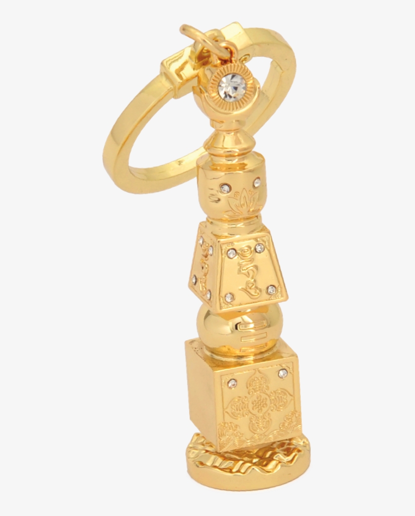 15639 5 Element Pagoda Keychain - Bronze Sculpture, transparent png download