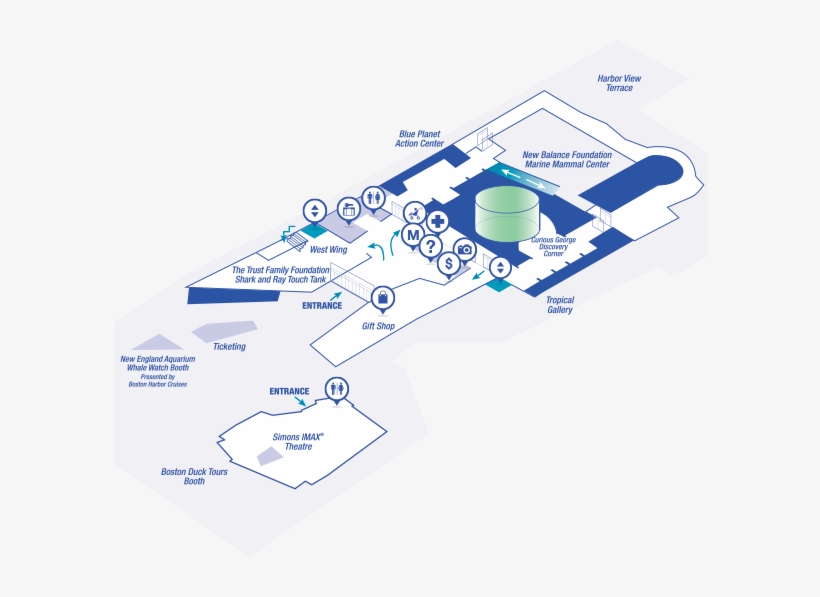 Level - New England Aquarium Layout, transparent png download