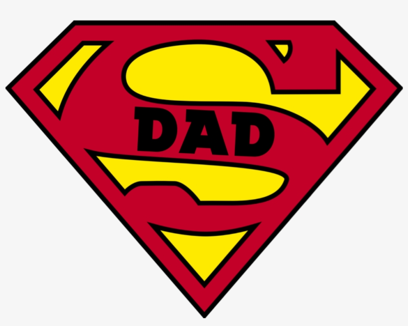 Dad Sticker - Super Man, transparent png download