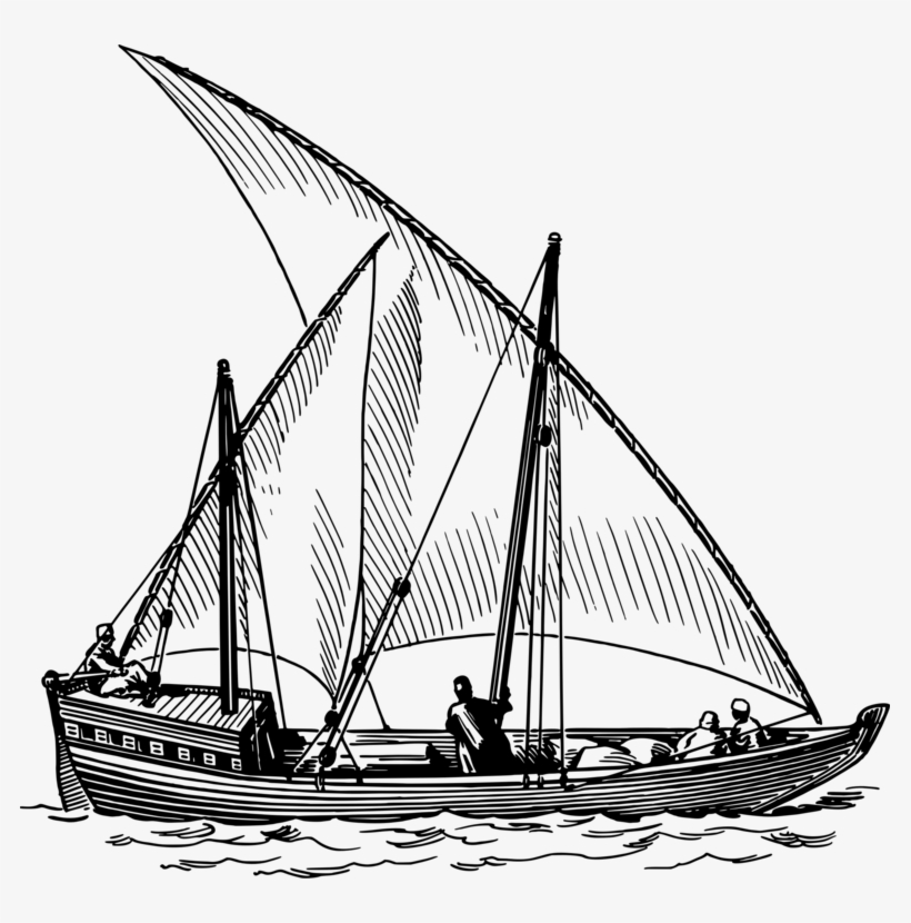 All Photo Png Clipart - Sailing Clipart Black And White, transparent png download