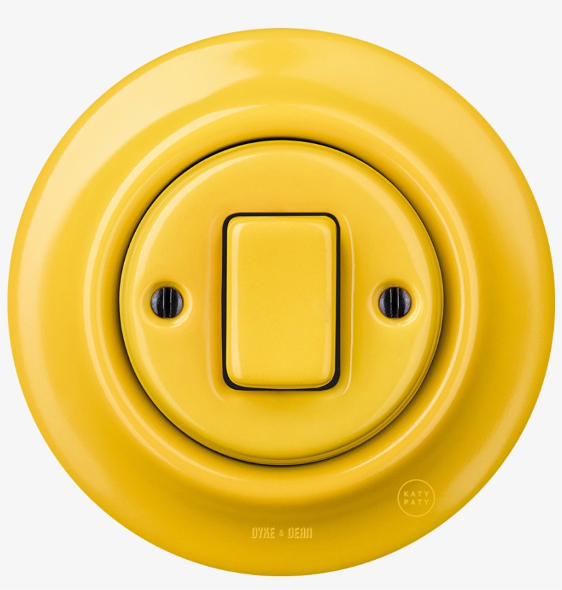 Porcelain Wall Switch Yellow Fat Button - Inflatable, transparent png download