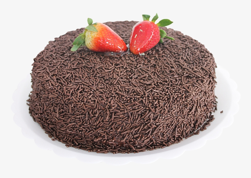 Brigadeiro Com Morango - Chocolate Cake, transparent png download