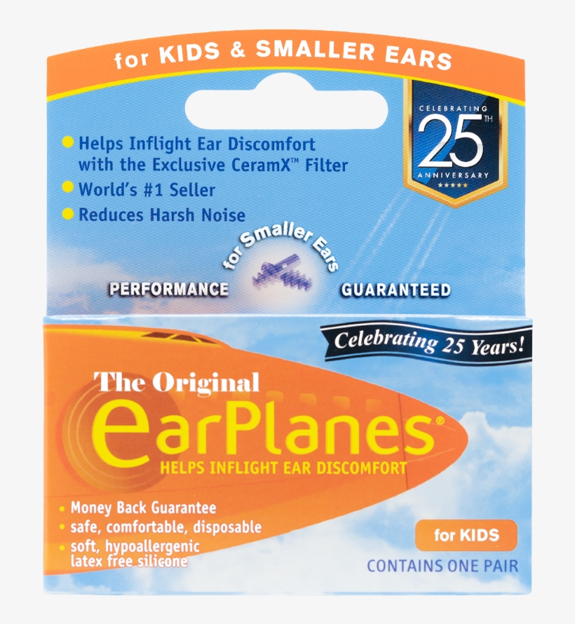 Front Of Earplanes Children Inflight Earplugs Packaging Earplane PNG