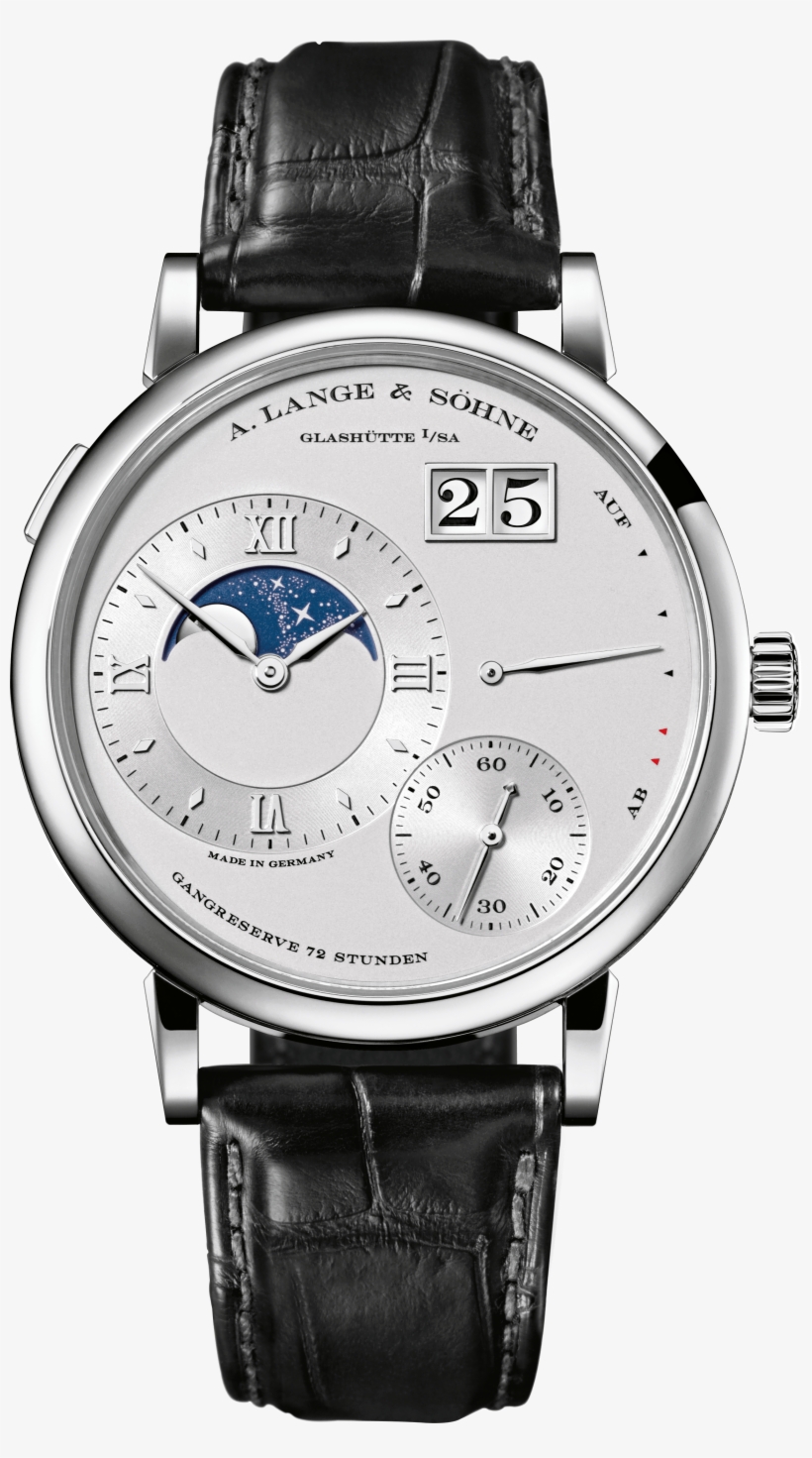 Grand Lange 1 Moon Phase Platinum With Dial In Rhodié, transparent png download