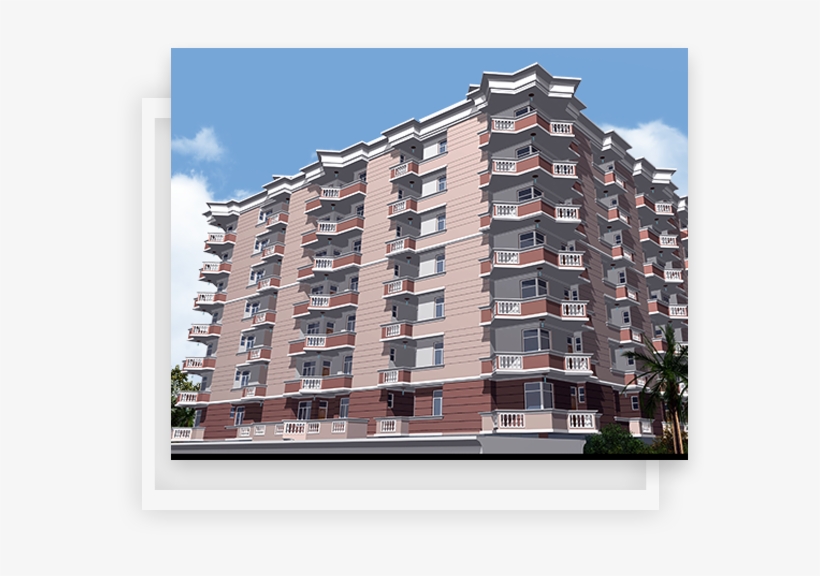 Broad Divider Along Road In Front Of Villas - Penthouse Apartment, transparent png download