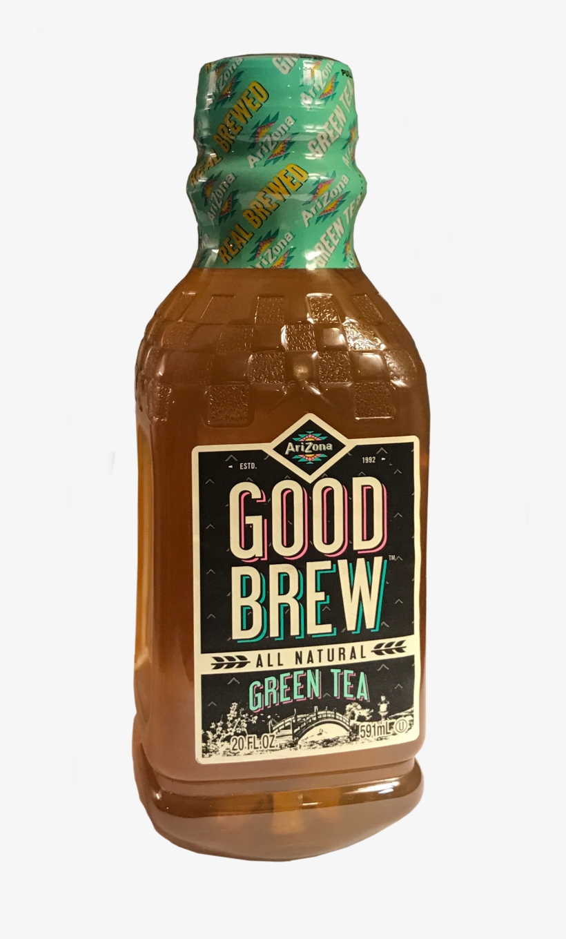 Arizona Good Brew Green Tea - Beer Bottle, transparent png download