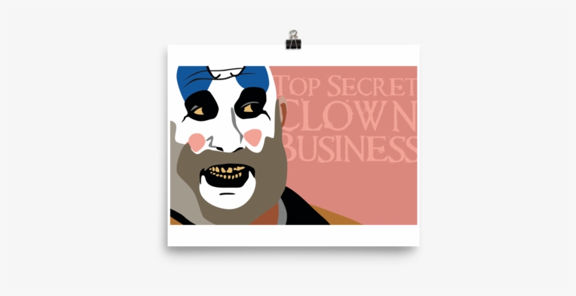 Top Secret Clown Business Poster - Greeting Card, transparent png download