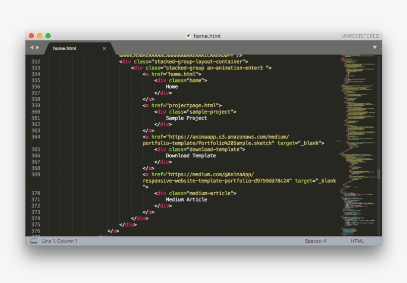 If You Open The Files In A Text Editor You'll See A - Sketch To Html, transparent png download