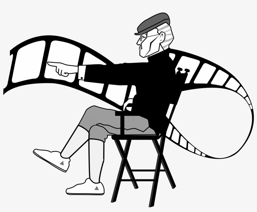 Big Image Png Ⓒ - Director Clipart Black And White, transparent png download