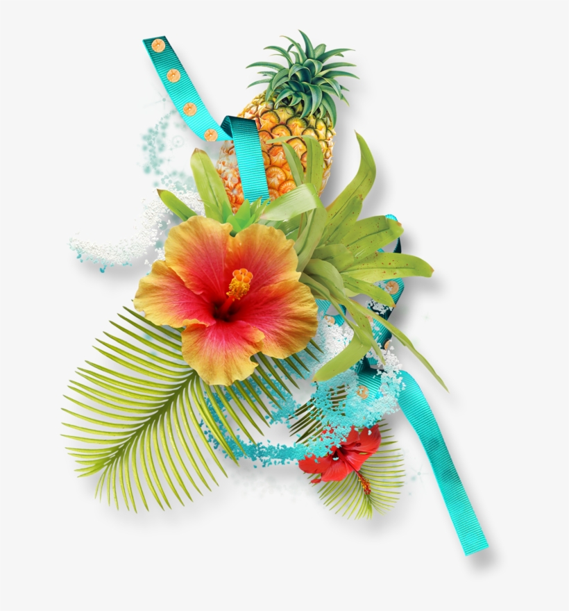 Hibiscus Clipart Download - Pineapple, transparent png download