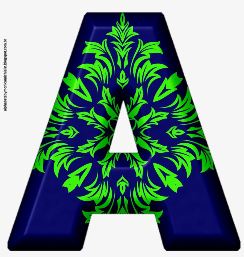 Alfabeto Com Textura De Ornamentos Florais Png - Graphic Design, transparent png download