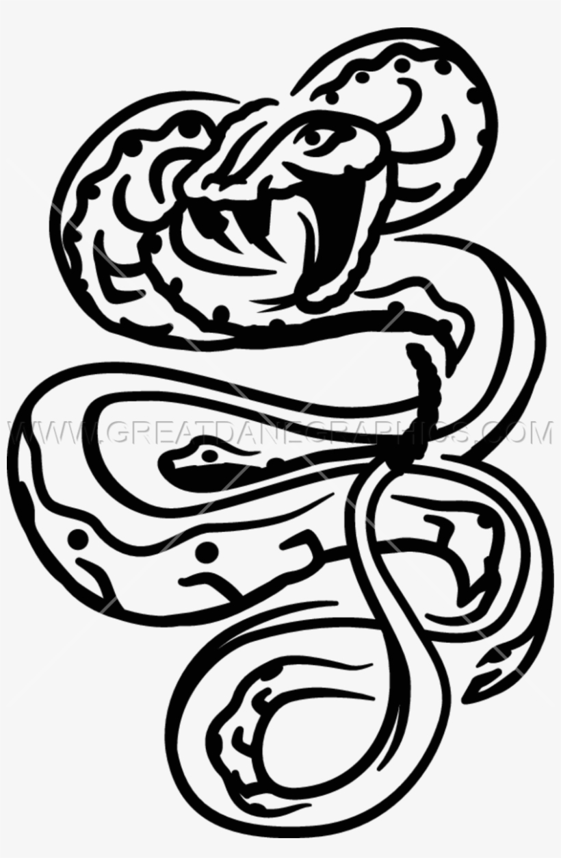 Snake Tattoo Clipart Transparent - Snake Draw Tattoo Png, transparent png download