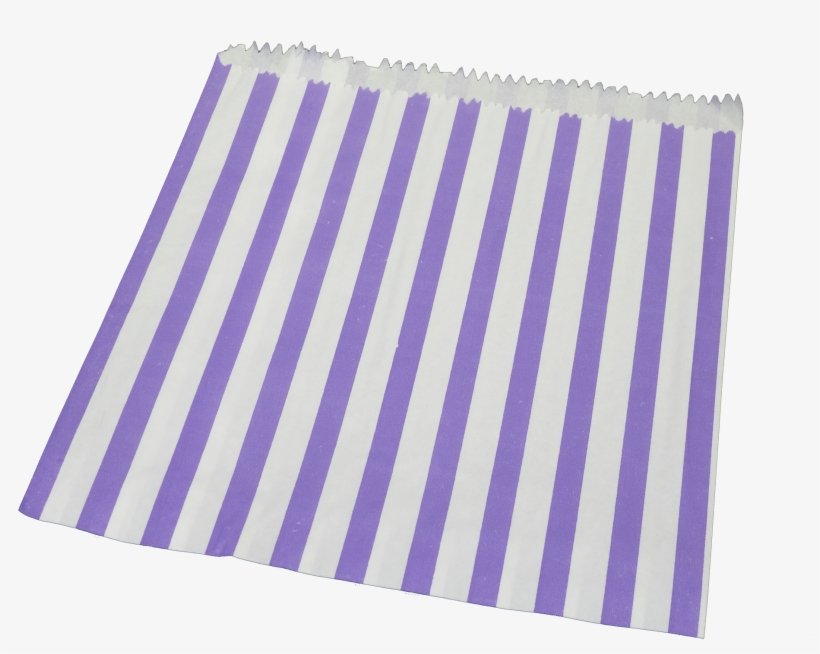 1000 7″ X 9″ Purple & White Stripe Paper Bags - Placemat, transparent png download