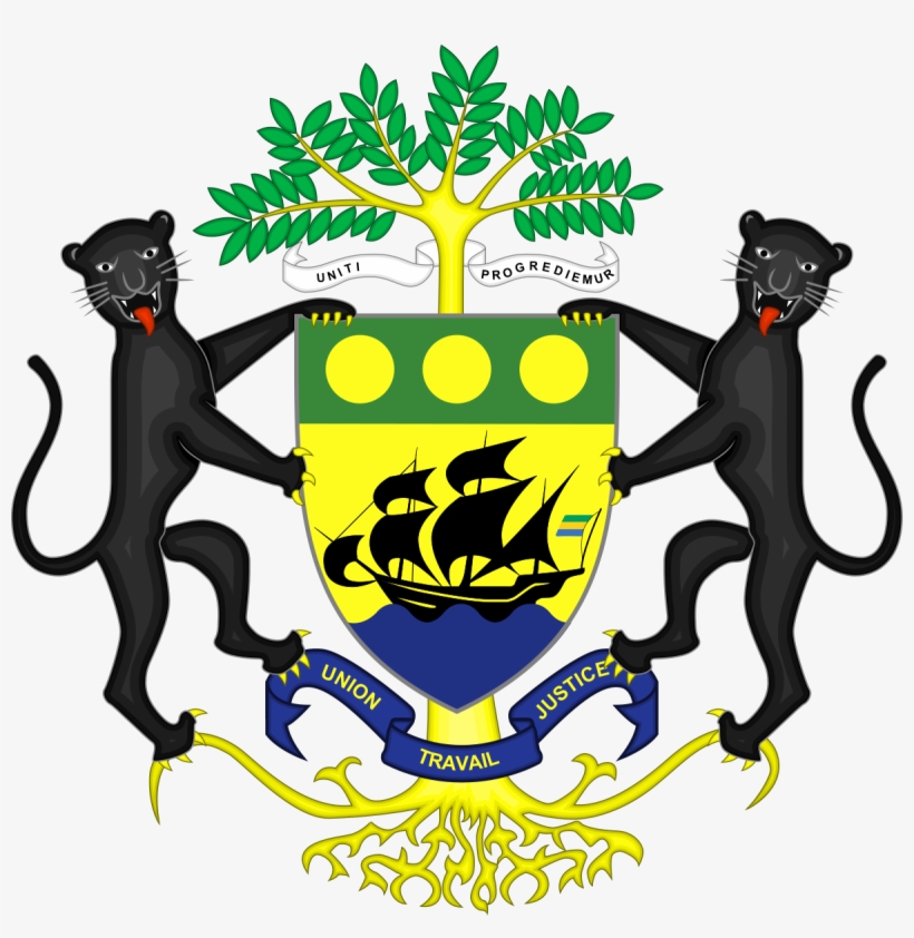 Gabon - Gabon Coat Of Arms, transparent png download