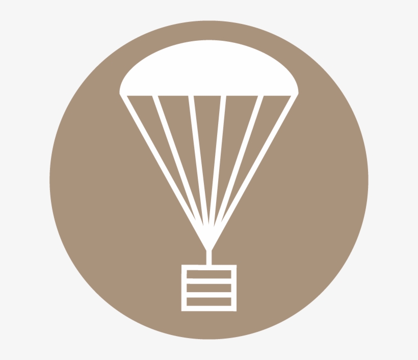 Icon Cargo Parachute - Emblem, transparent png download