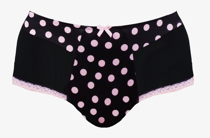 Lace Black & Blushing Pink Briefd27 2220black/pinkspot - Briefs, transparent png download