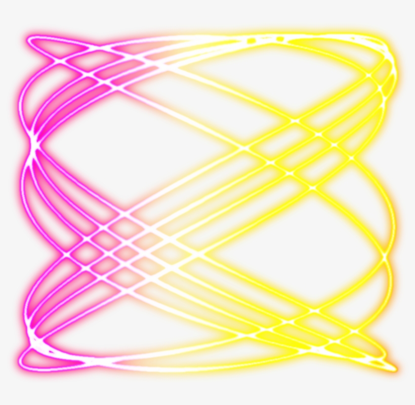 Mq Pink Yellow Swirl Swirls Neon - Illustration, transparent png download