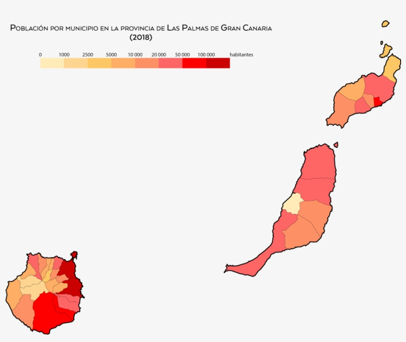 Las Palmas Poblacion 2018 - Provincia De Las Palmas, transparent png download