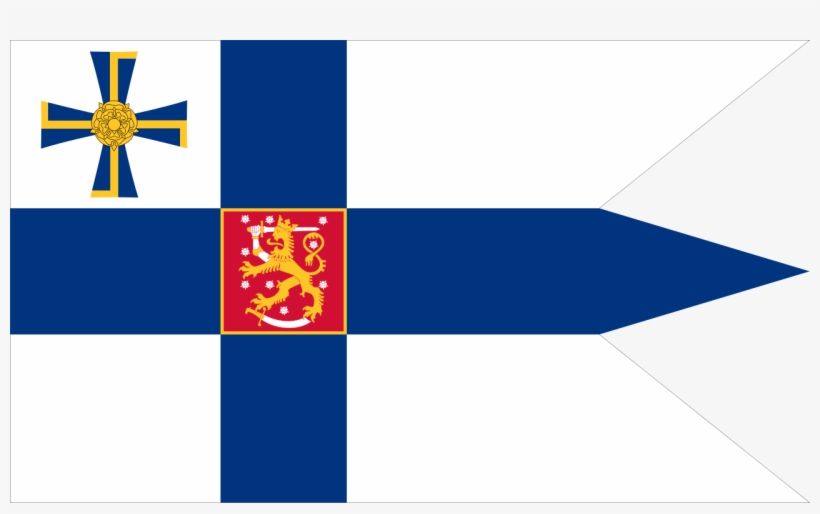 The Flag Of The President Of The Republic Of Finland - Finnish Defense Forces Flag, transparent png download