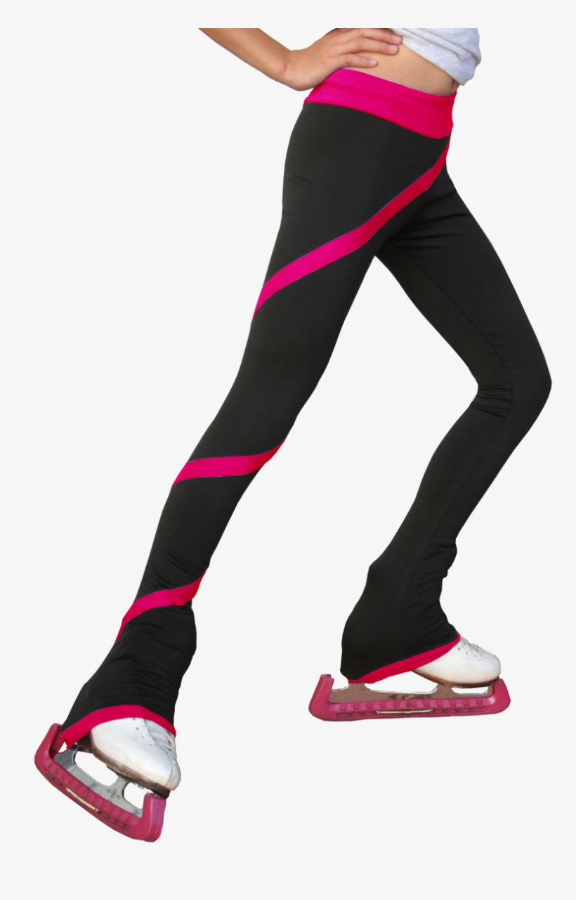 Chloenoel Eiskunstlaufhose Pink Swirls Fleece - Chloe Noel Spiral Pants, transparent png download