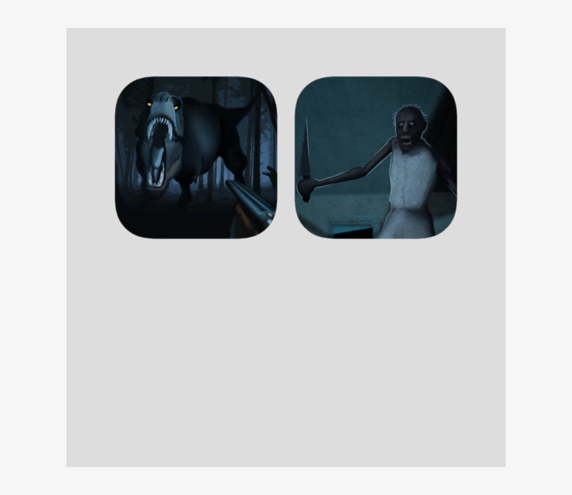 Jurassic Survival With Scary Granny Horror Game 12 - Fictional Character, transparent png download