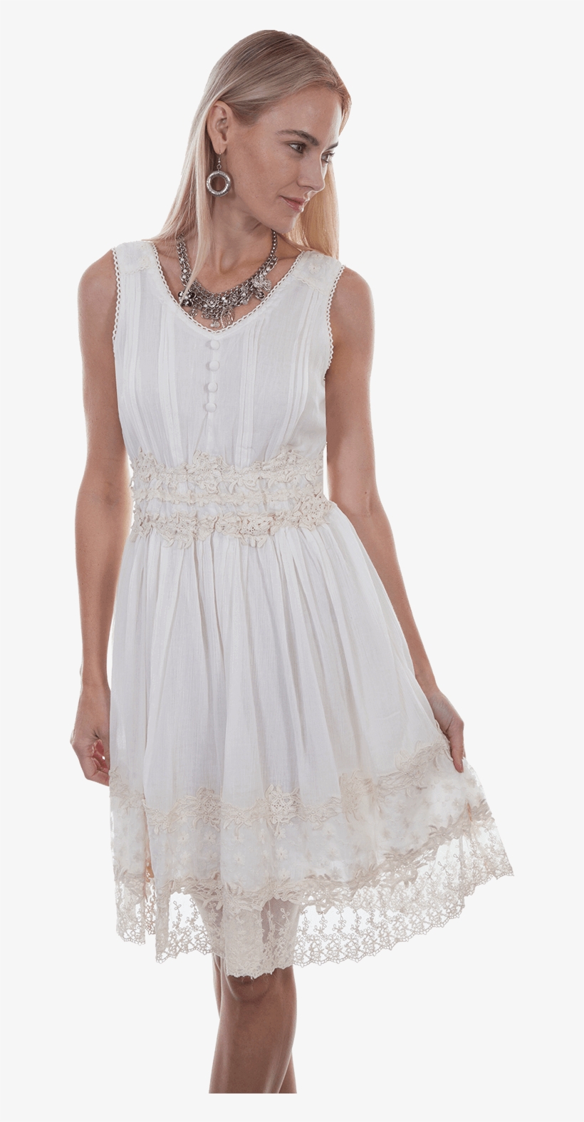 Hc346 Ivo 6 - Cotton Lace Waist Dress, transparent png download