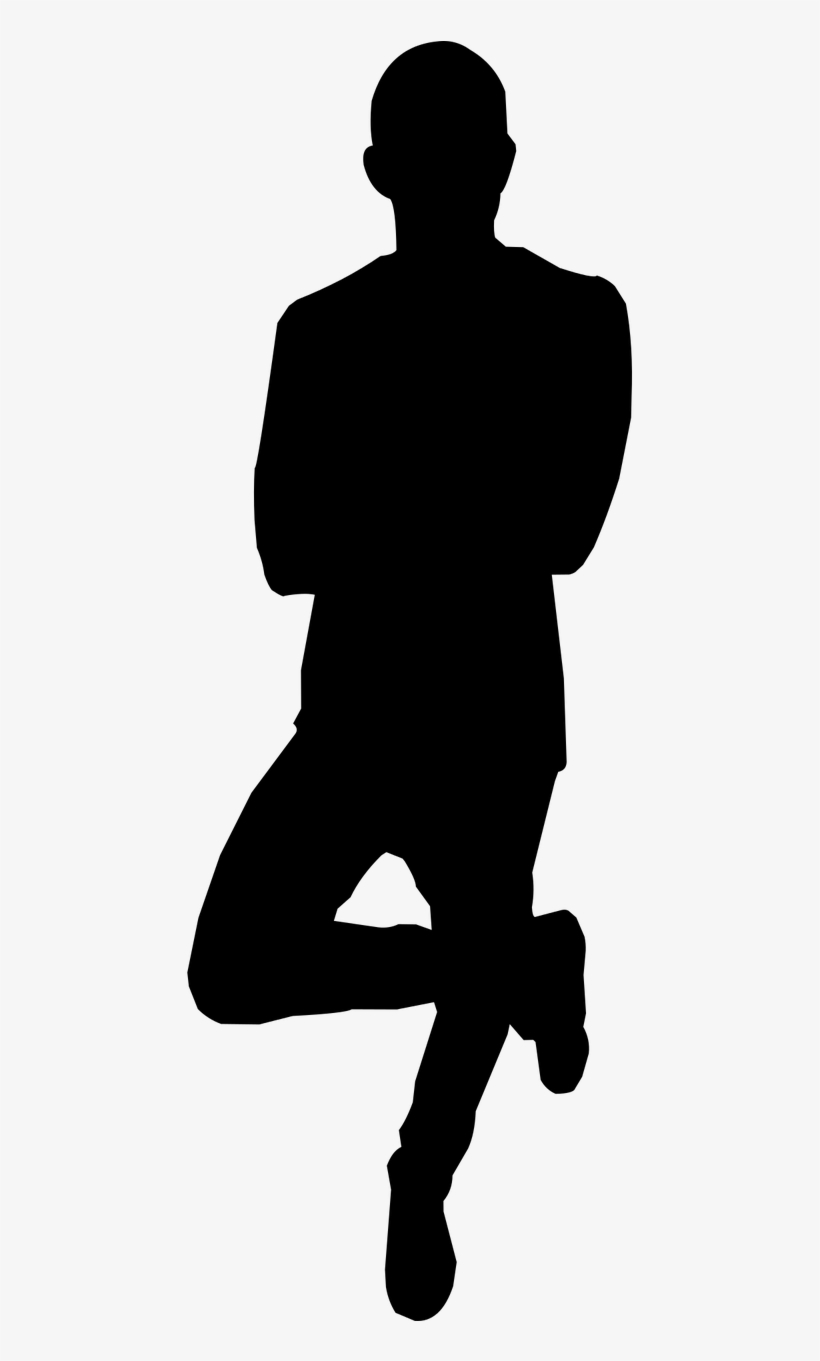 Silhouette Body Casual - People Silhouette Png Relaxed, transparent png download