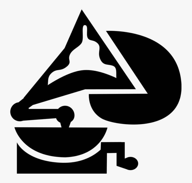 Vector Illustration Of Gramophone Phonograph Record, transparent png download