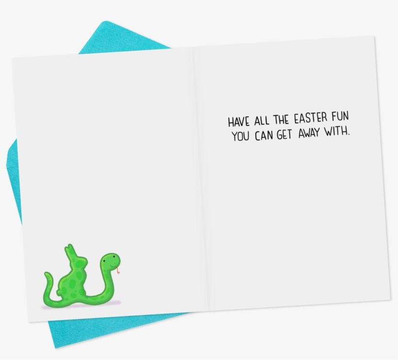 Funny Easter Card Did You Eat My Chocolate Bunny - Paper, transparent png download