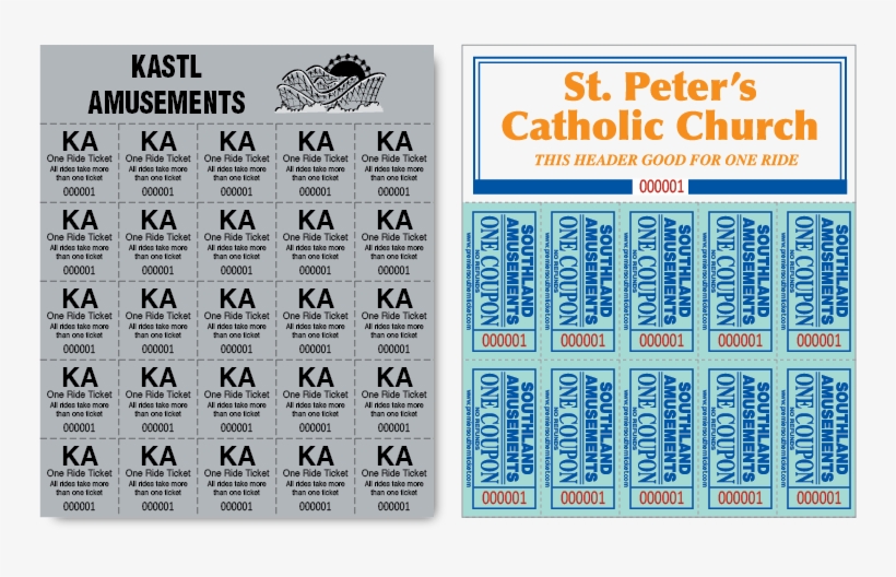 40 Free Editable Raffle & Movie Ticket Templates - Number, transparent png download