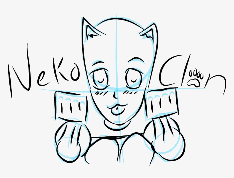 Neko Clan - Line Art, transparent png download