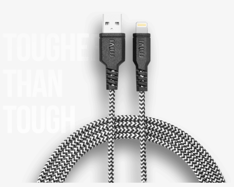 Charge Your Iphone/ipad With Mivi Tough Lightning Cable - Lightning, transparent png download