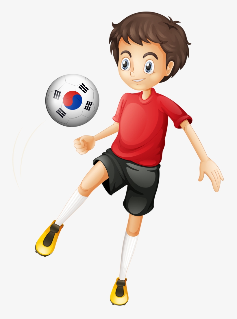 Picture Stock Karate Clipart Kick Like Girl - Cartoon Football Player Png, transparent png download