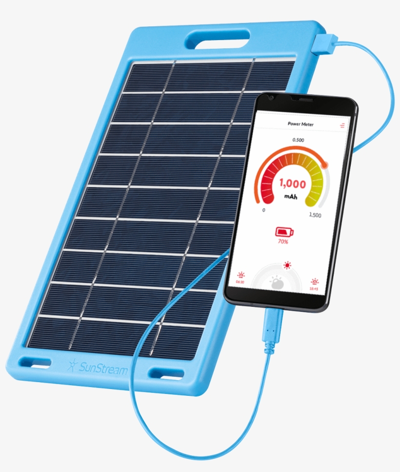 Sunstream® Revolutionary New Chipset-free Charging™ - Solar Charger, transparent png download