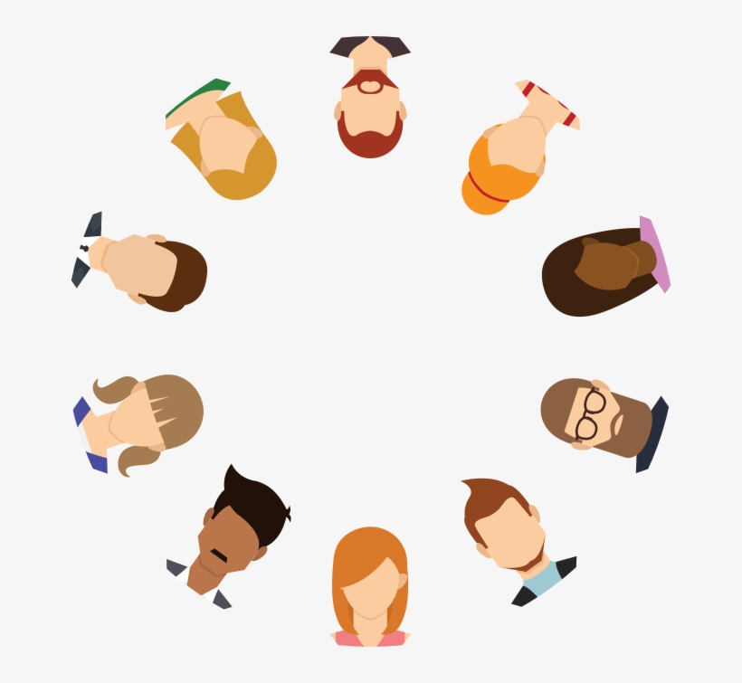 Png Report Frames Illustrations Hd Images Photo Youth - Heads In A Circle, transparent png download