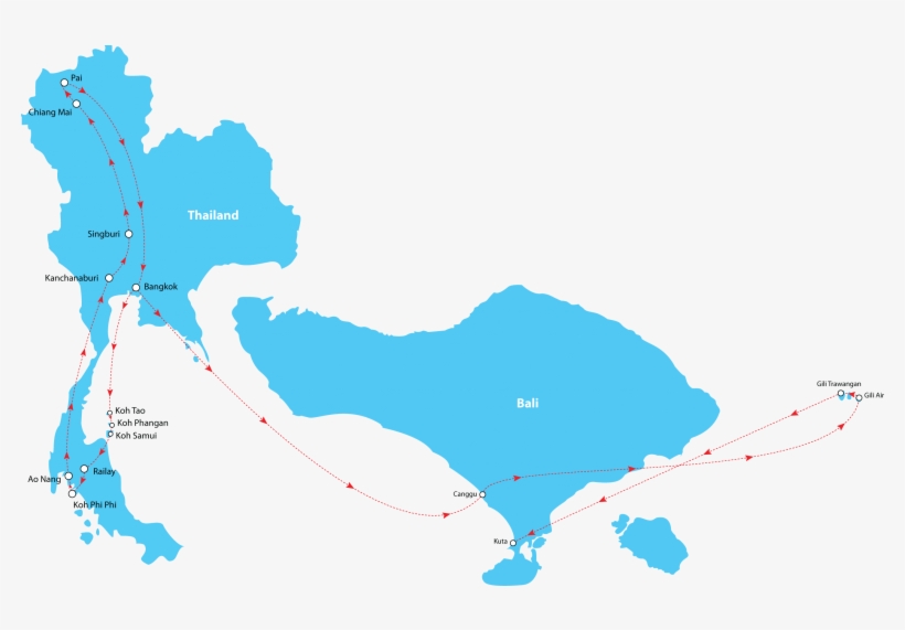 Treasures Of Thailand Optional Activities - Thailand Map Black, transparent png download