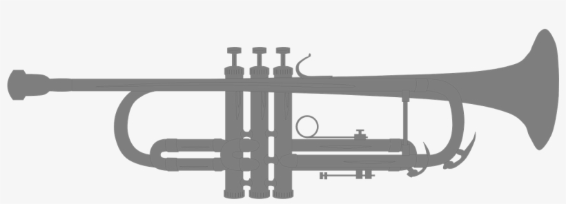 A Falling Leaf - Clip Art Trumpet Transparent Background, transparent png download