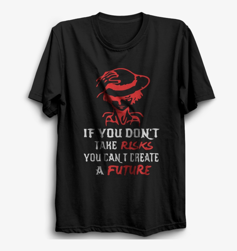 Monkey D Luffy Black Half Sleeve Black - Active Shirt, transparent png download