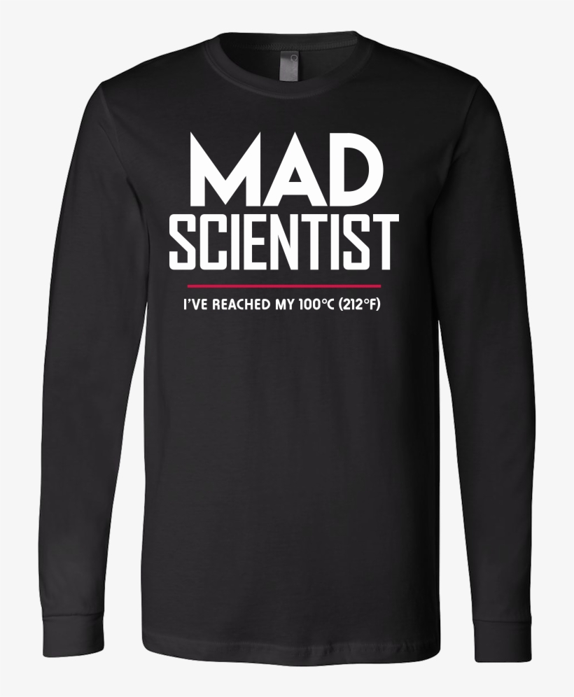 Mad Scientist Science March Protest T-shirt - Long-sleeved T-shirt, transparent png download