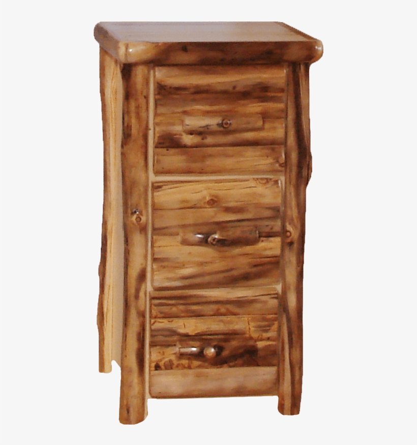 Aspen Log 3 Drawer File Cabinet - Chest Of Drawers, transparent png download