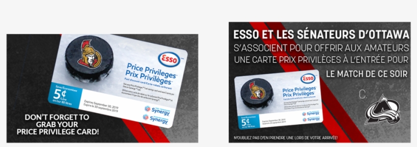 Esso And The Ottawa Senators Are Teaming Up To Provide - Flyer, transparent png download