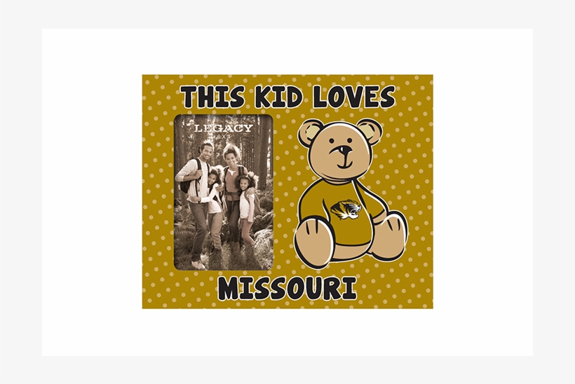 Missouri Tigers This Kid Loves Picture Frame - Cartoon, transparent png download