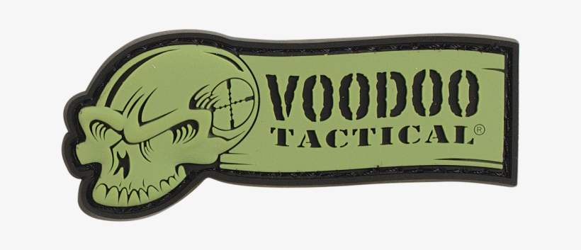 07 0982000001 Voodoo Tactical Ribbon Logo Rubber Patch - Voodoo Tactical Logo, transparent png download