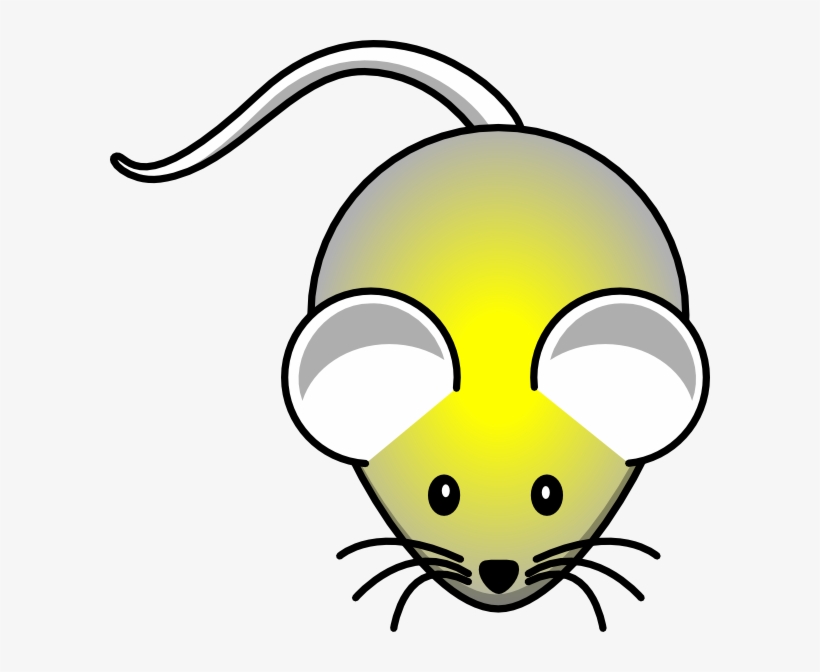 Yellow In Gray Mouse Svg Clip Arts 600 X 592 Px, transparent png download