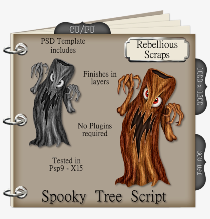 Spooky Tree - Psp9 Scripts Bomb, transparent png download