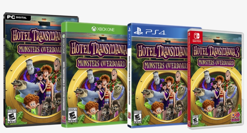 Ht3 Us Pc X1 Ps4 Swit Ns - Hotel Transylvania 3 Video Game, transparent png download